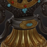 Десяти -дюймовое золотое колесо Модель десяти -килограмма Falun Big Falun Тибетские диабейческие