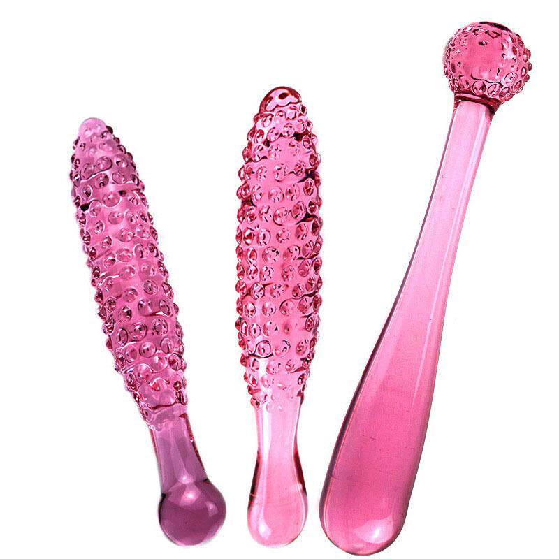 玻璃粉红凸点放松器局部按摩器兴奋极限女用自律器夫妻有趣外出便