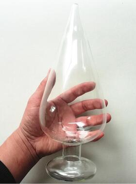 A self-pleasuring toy made of glass for use inside the anus.
