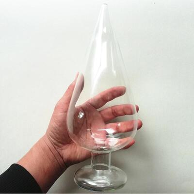 A self-pleasuring toy made of glass for use inside the anus.