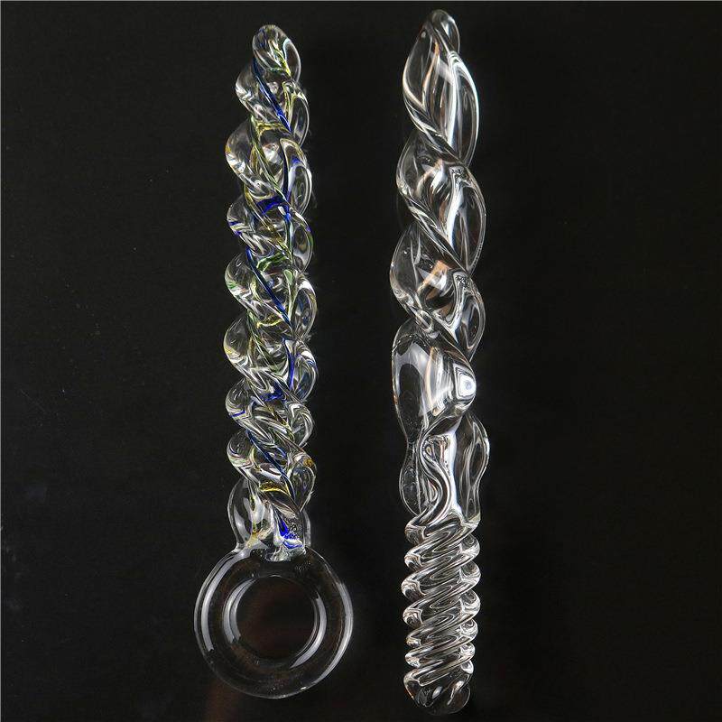 螺纹玻璃器器 螺纹按摩器玻璃按摩器 男用器具 女用器具 螺旋玻璃