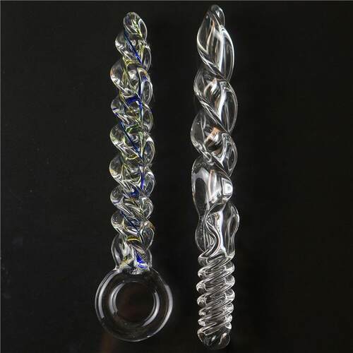 螺纹玻璃器器 螺纹按摩器玻璃按摩器 男用器具 女用器具 螺旋玻璃