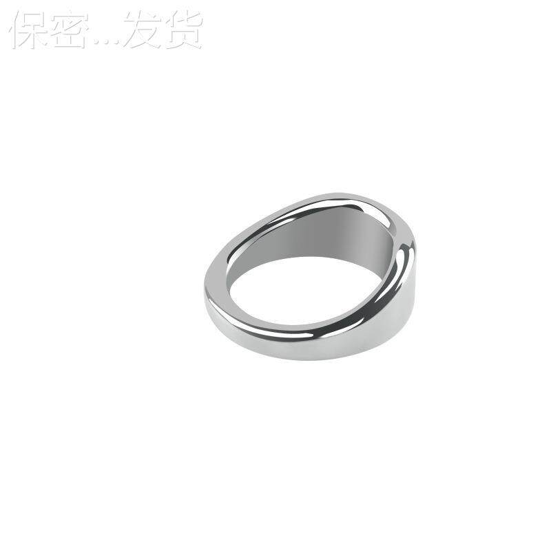 私密金属不锈钢负重器器环 按摩放松新款解压公鸡环斜扳指环器器