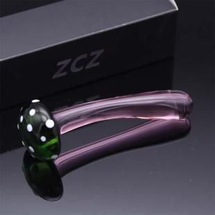 水晶穴位按摩棒安全无异味长期佩戴局部塞双用玻璃棒夫妻游戏玻璃