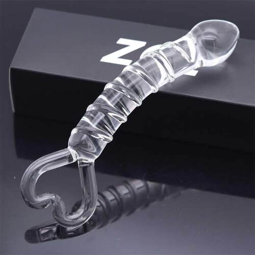 Glass-made femalemasturbation toy fake phallus adult product