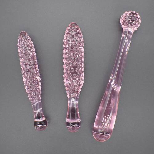 Glass-made femalemasturbation toy fake phallus adult product