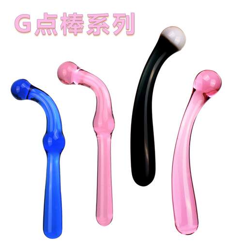 Glass-made femalemasturbation toy fake phallus adult product