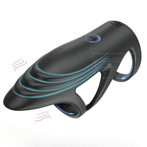 A vibration-stimulating ring that acts on the clitoris