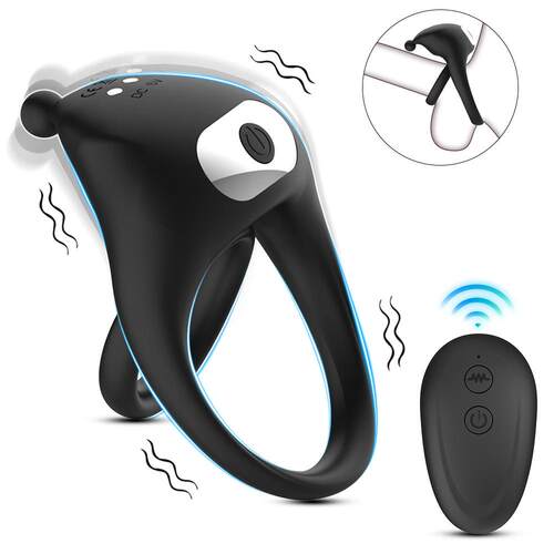 A vibration-stimulating ring that acts on the clitoris