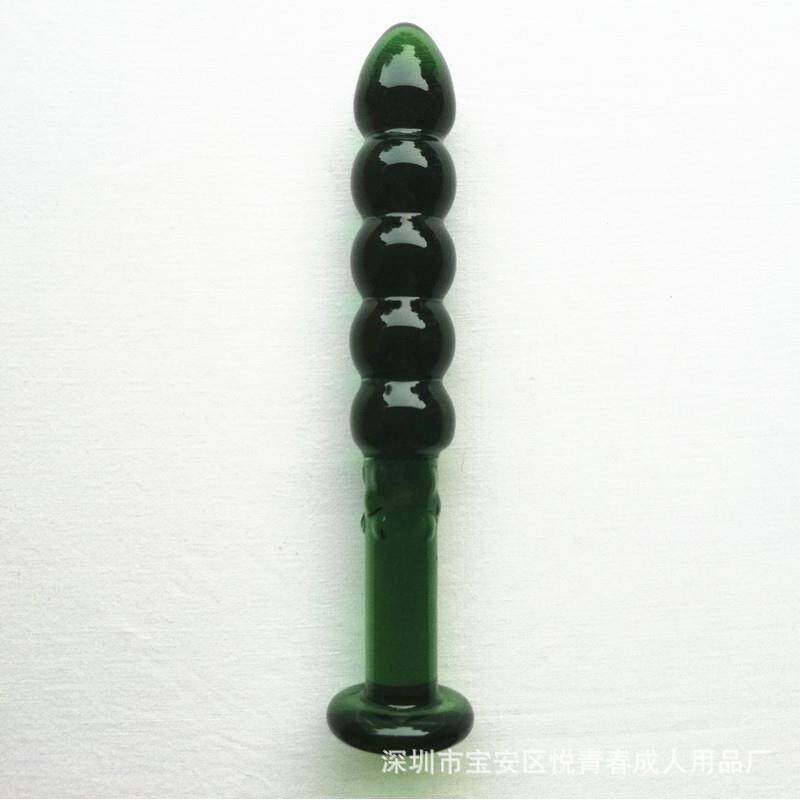 五连珠水晶器器夫妻放松局部按摩器长拉条长按摩器夫妻解压玻璃拉