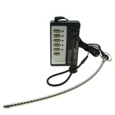 Male penis electric shock punishment toy urethral dilator