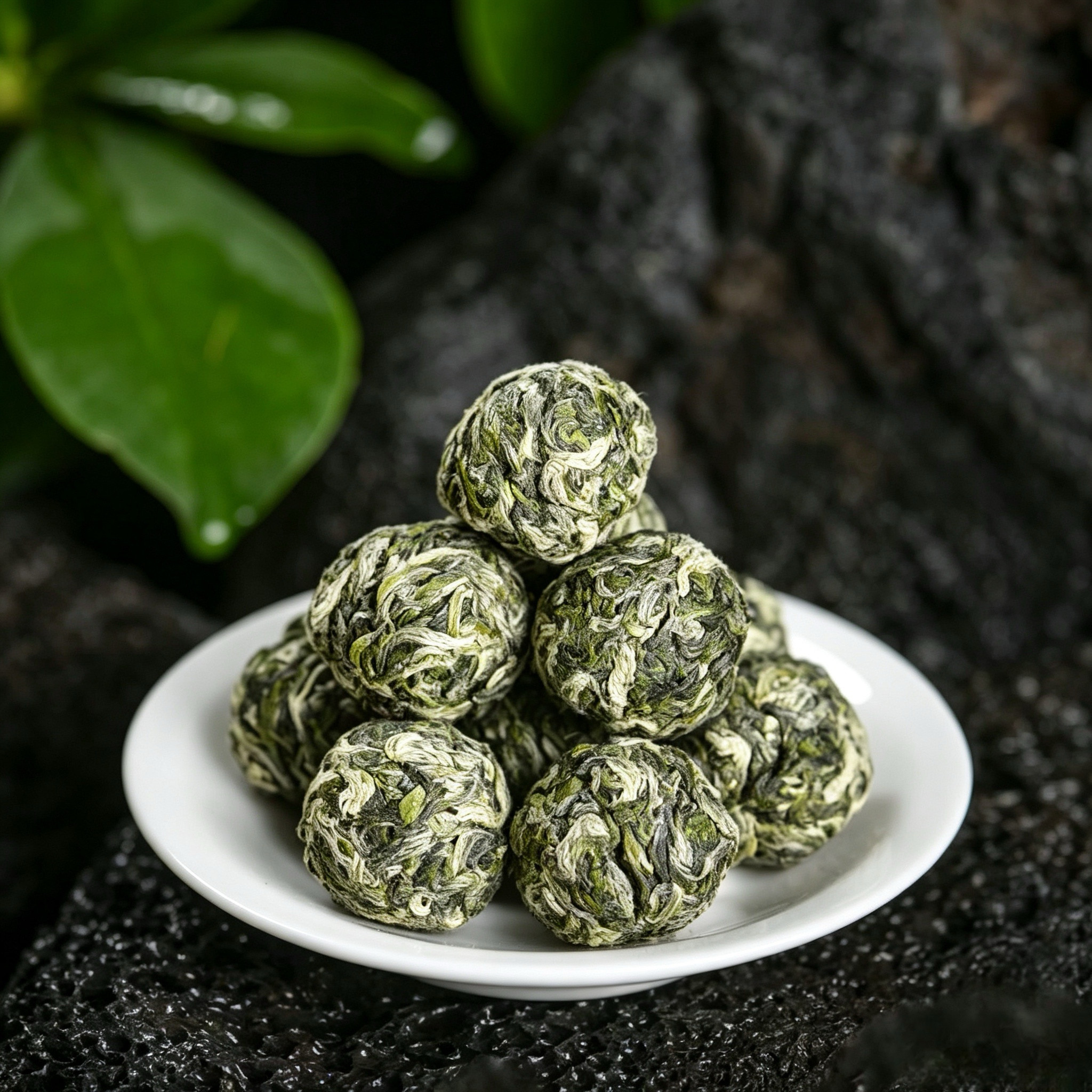 2026新茶雷山银球茶毛克翕明前炒青绿茶一级银球茶250克装100粒