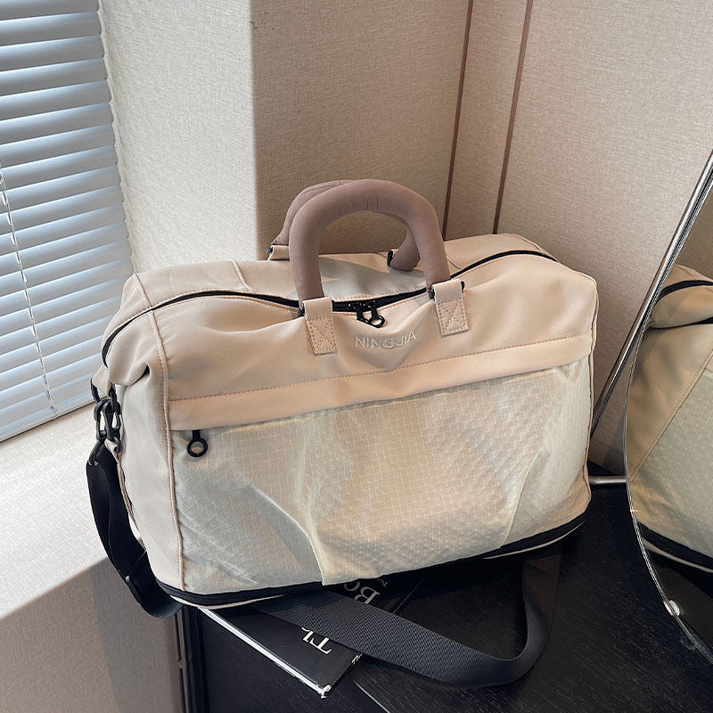 手提大容量短途旅行包女2026新款可扩容出差行李袋斜挎运动健身包