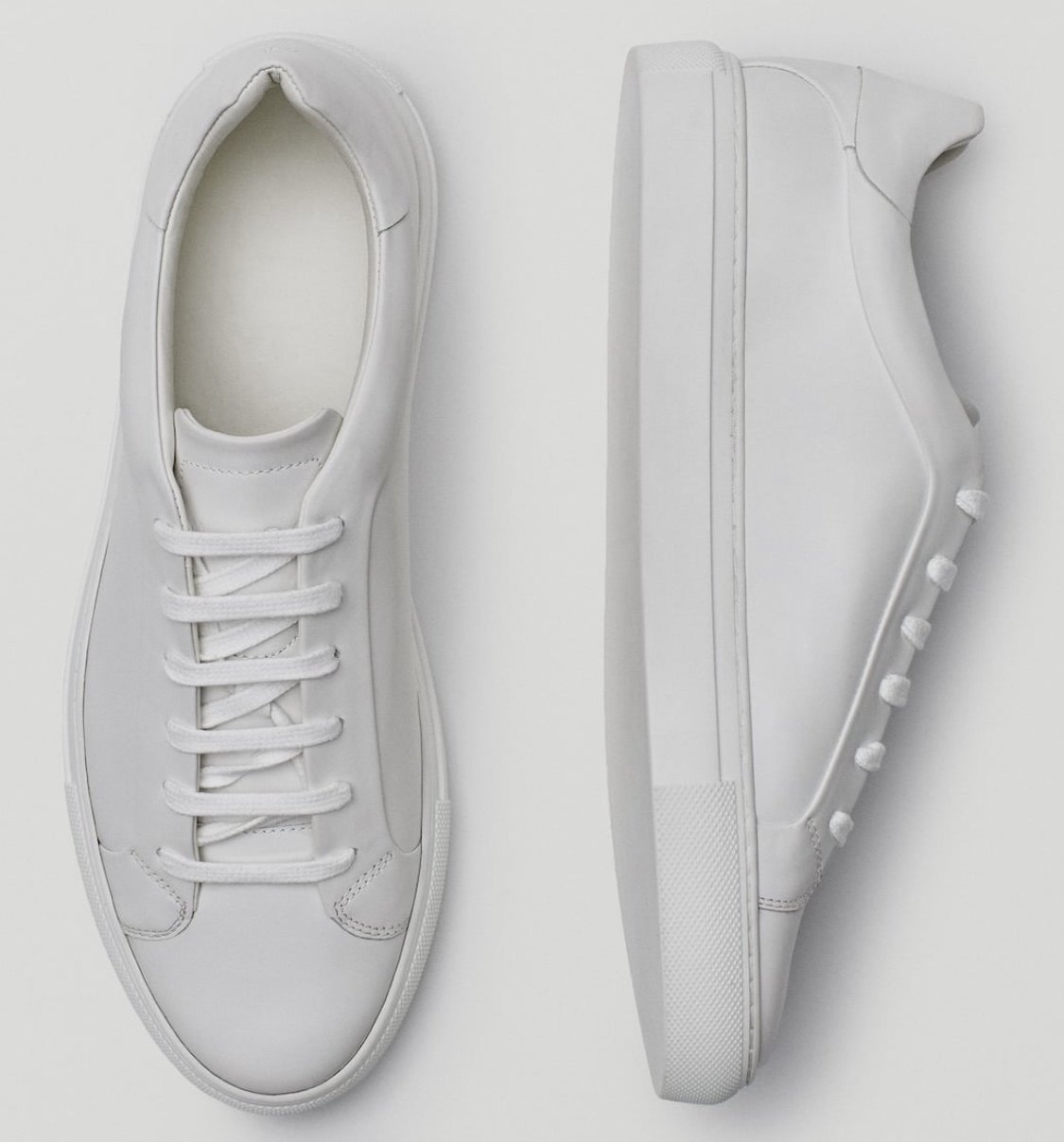 md休闲系带真皮平底百搭男鞋