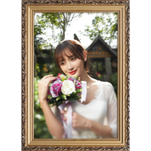欧式 饰画框定制 30寸大尺寸洗照片素描装 实木婚纱照相框挂墙16
