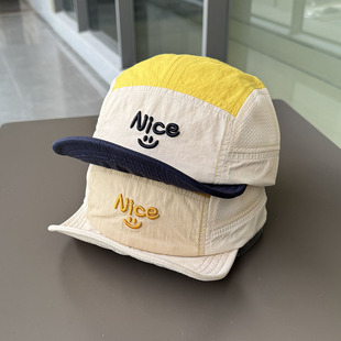 五片拼色儿童速干棒球帽户外运动透气吸汗 宝宝遮阳帽韩版 夏季 薄款