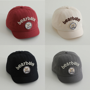 宝宝帽子春秋薄款 可爱超萌男童鸭舌帽婴儿短檐遮阳防晒女童棒球帽