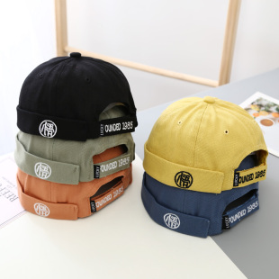 宝宝百搭瓜皮帽韩版 潮流时尚 男童女童 薄款 儿童无檐地主帽春秋夏季