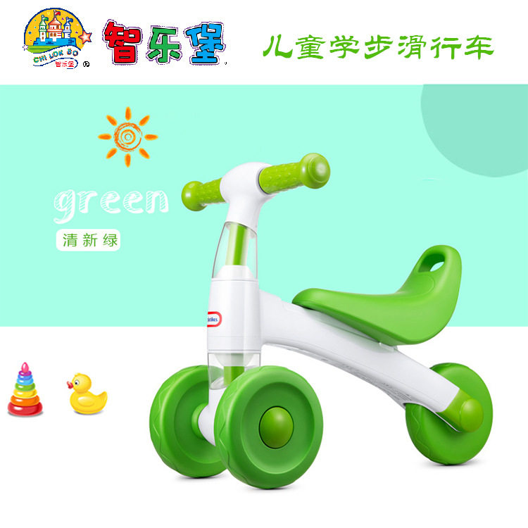 正品小泰克儿童三轮四轮车1-3岁儿童平衡车滑步车溜溜车滑行学步