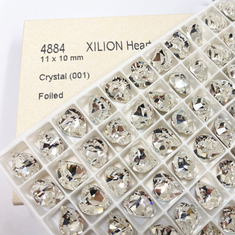 花式石 4884正爱心 11*10MM 001白色 华子美甲钻闪穿戴美甲