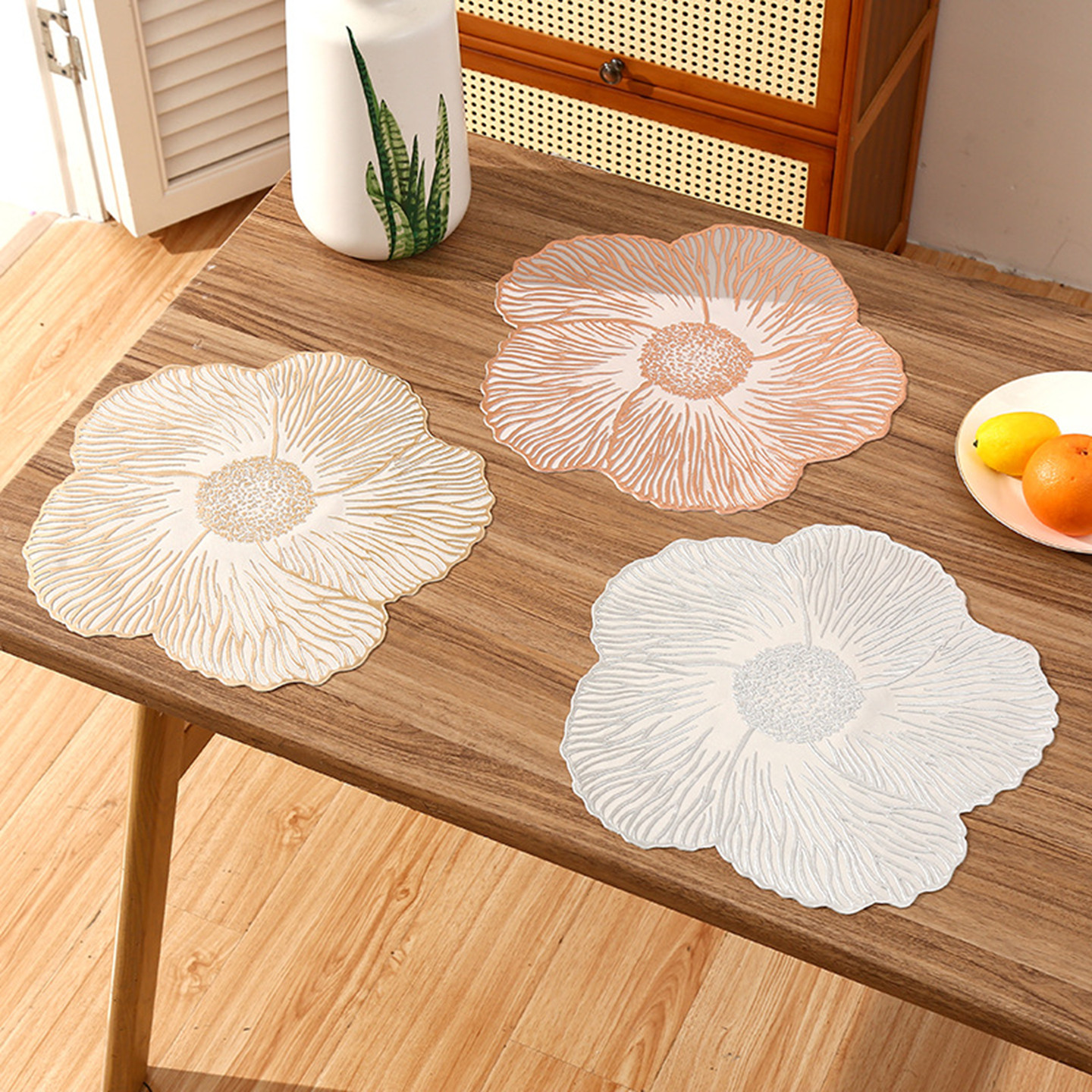 欧式花朵防餐垫防水防油防滑托盘垫装饰杯垫花瓶台灯垫PVC隔热垫,餐饮具,餐垫,淘宝优惠券,粉丝福利购,淘宝优惠卷