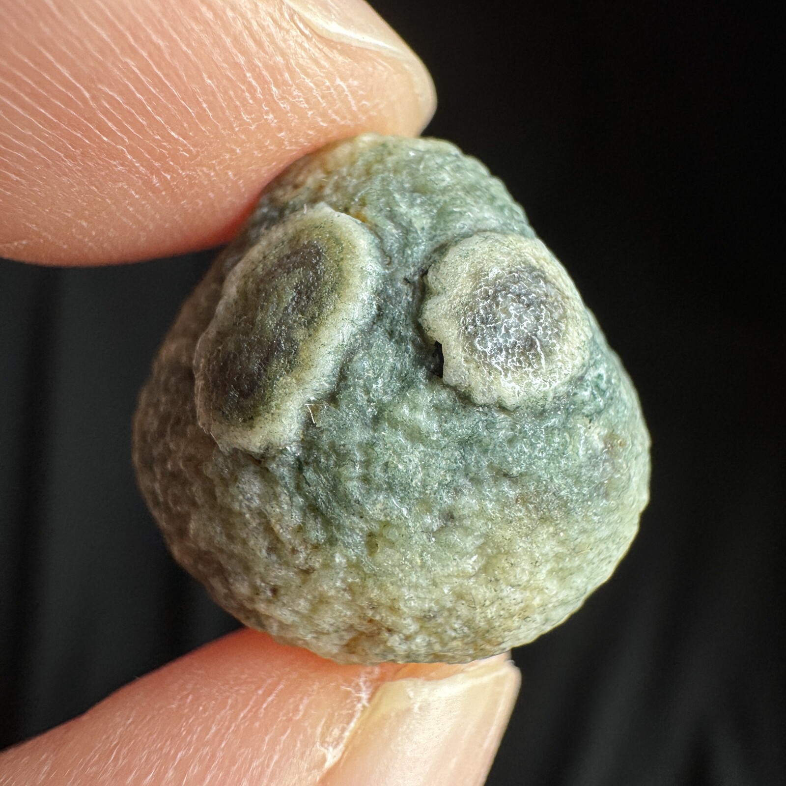 1.8cm 眼睛石 天然戈壁玛瑙原石-3992