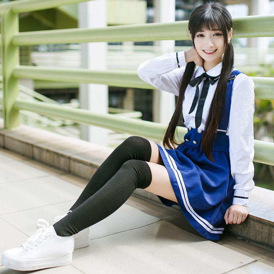 校服套装学院风韩国班服日系水手服女背带裙夏季初高