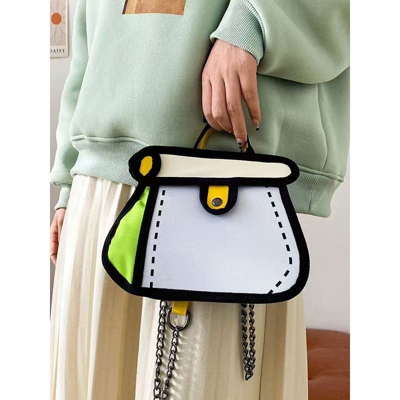 福利新款亏本清仓剩1件单肩包包女2025新款斜挎包帆布链条蛋糕包