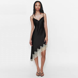 丝缎质感连衣裙 女装 9576331 742 800. ZA 2026夏季 9577341 新款