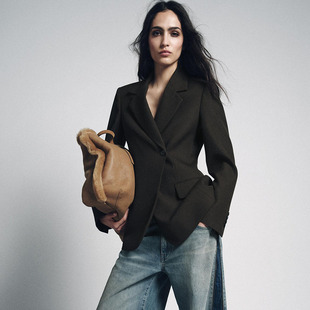 时尚 气质长袖 9702062 新款 507 外套 女装 西装 ZA 2025冬季 百搭修身