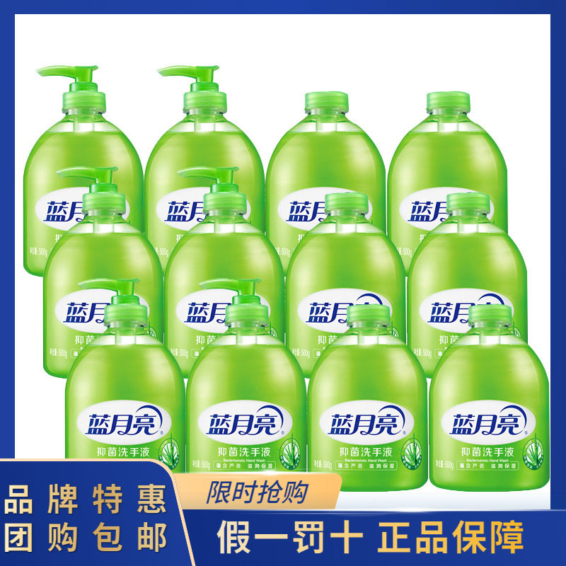 蓝月亮 芦荟抑菌洗手液500g*12瓶家用温和滋润杀菌消毒按压补充装怎么看?