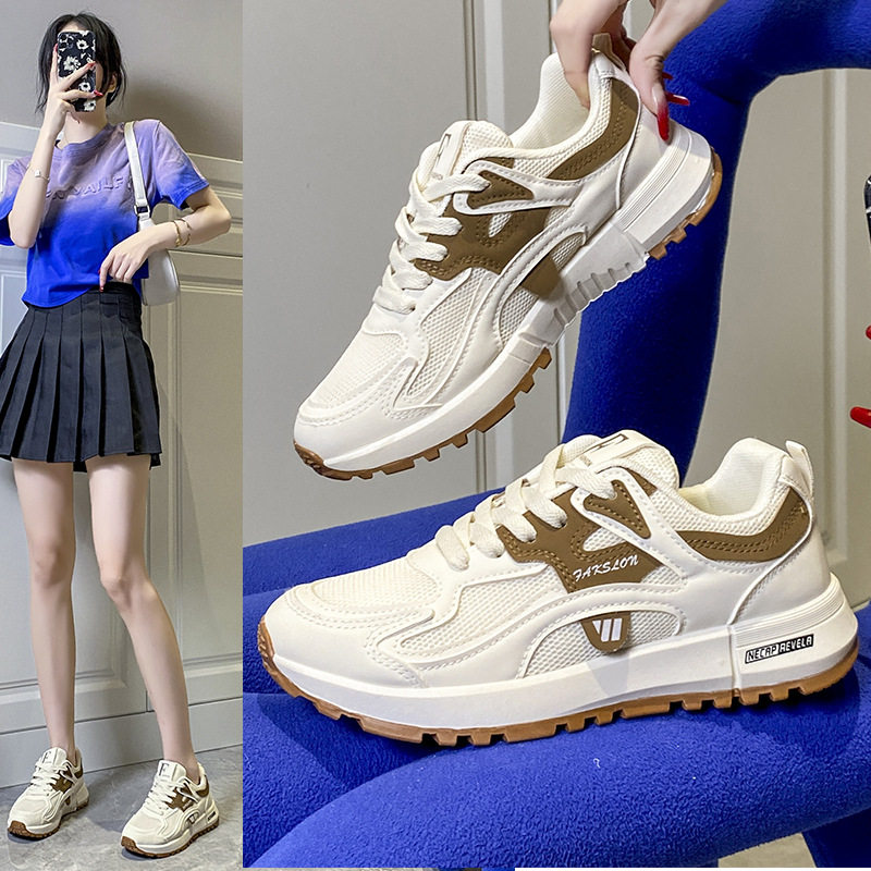 阿甘鞋2024秋季新款韩版老爹鞋女学生厚底运动鞋女休闲鞋子5162-1