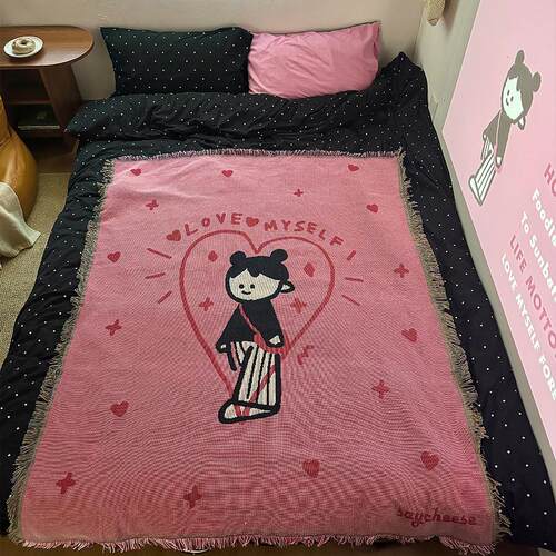 SayCheese原创IP手工ins风编织毯