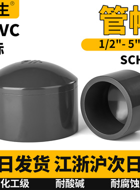 upvc美标管堵管帽SCH80化工U-pvc管ANSI英制日标管件美国标准