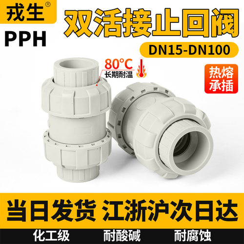 PPH双活接止回阀双由令