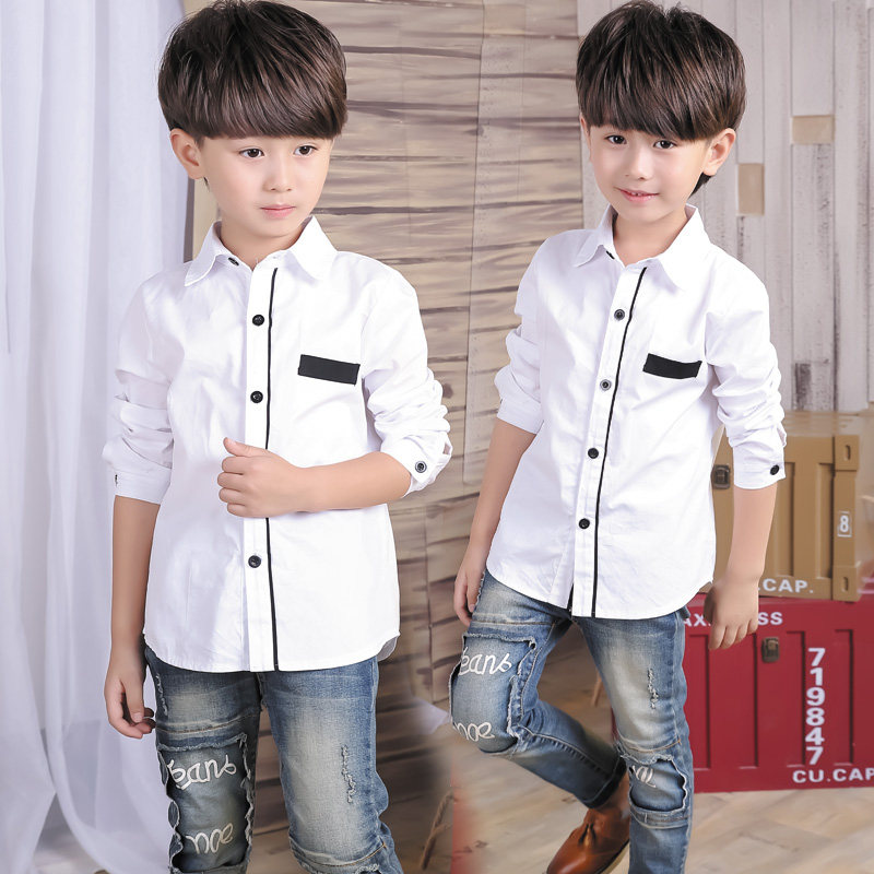 Chemise garcon à manche longue - Ref 2077285 Image 1