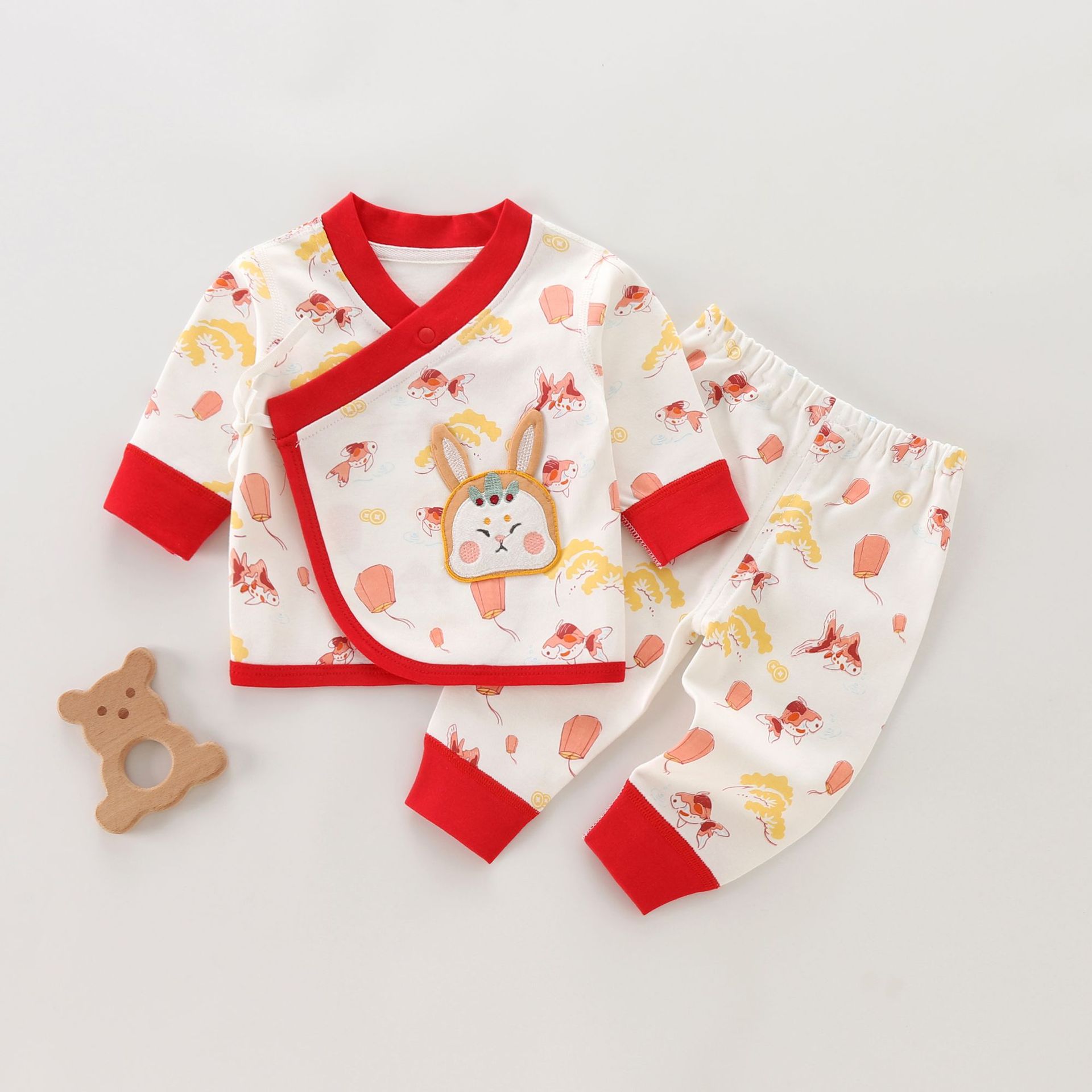 新生婴儿儿和尚服春秋套装分体初生两个月宝宝衣服纯棉0春款3秋装