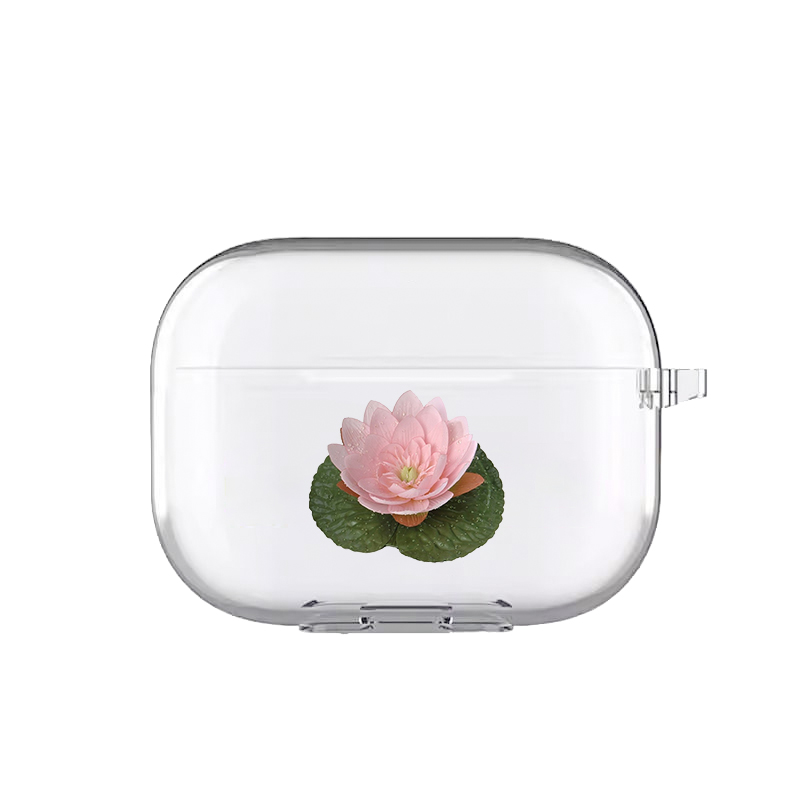 海浪公园【拍三免一】好运莲莲花个性适用苹果无线蓝牙耳机airpods pro3保护套2代保护壳耳机壳第四代