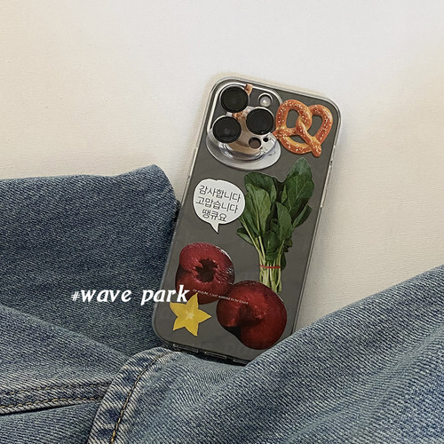 海浪公园【拍三免一】水果蔬菜适用于iPhone15promax手机壳tpu透明软壳三星s24小米14pro华为p70pro