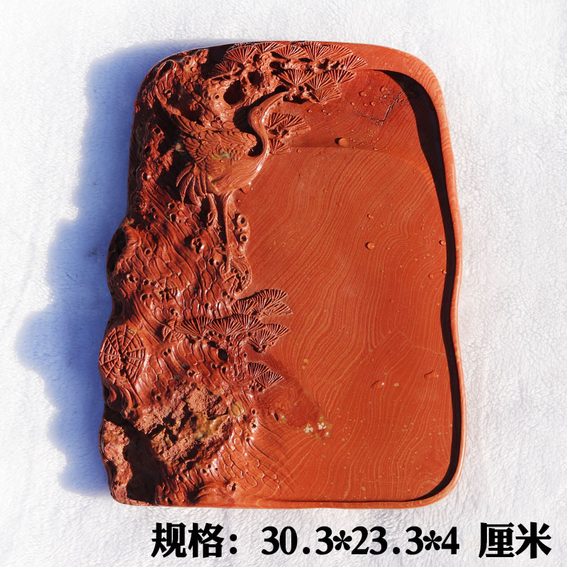 红丝砚砚台四大名砚丝纹美丽发墨