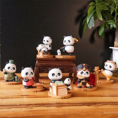 可爱创意熊猫趣味摆件四川旅行纪念品成都熊猫文创周边精美小礼品