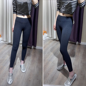 薄绒显瘦修身 TNA加拿大同款 外穿打底裤 百搭高腰厚小脚长九分女