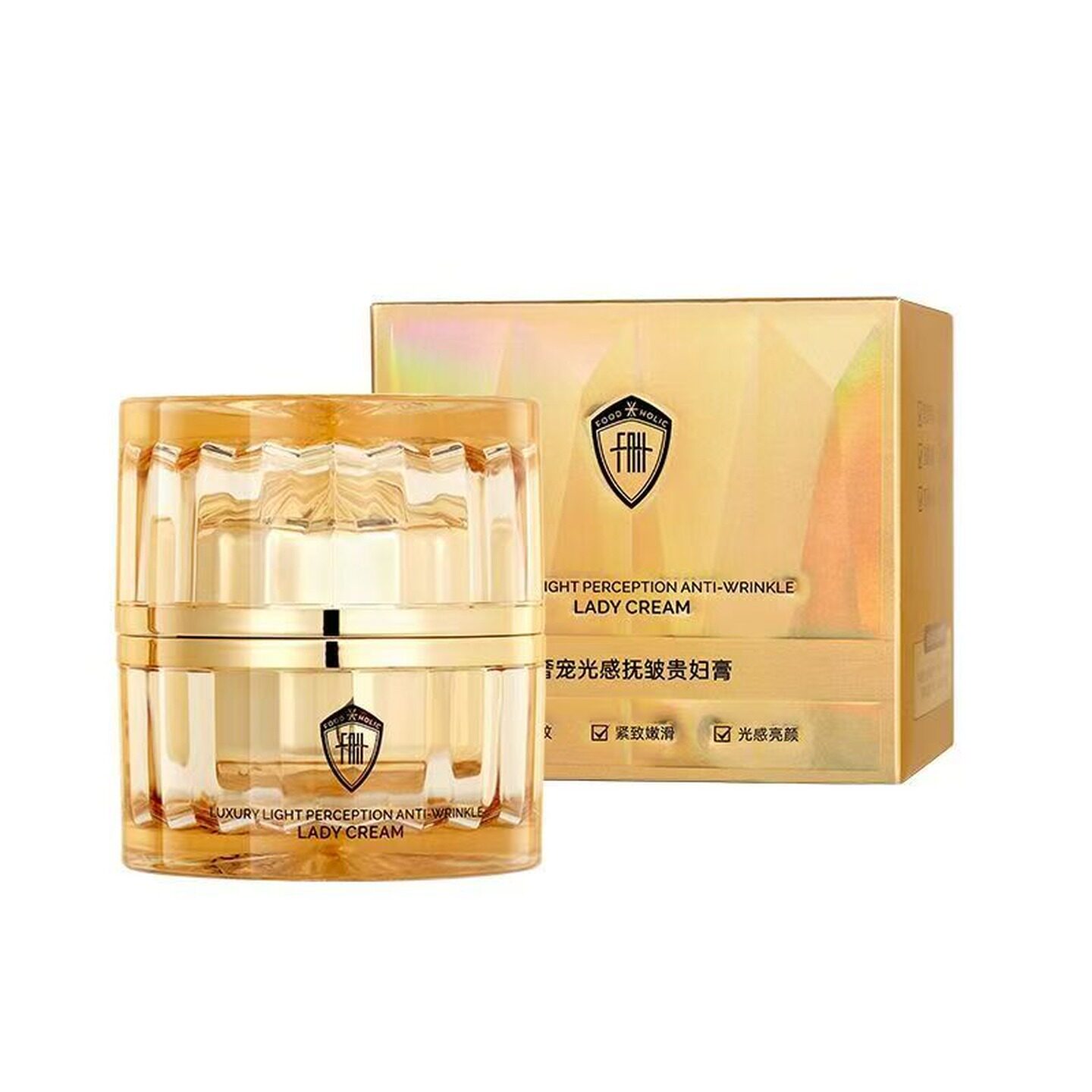 肤赫丽丝奢宠光感抚皱贵妇膏素颜遮瑕亮肤面霜滋养50g