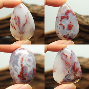 红草花玉髓玛瑙吊坠项坠方牌挂坠毛衣链坠车挂