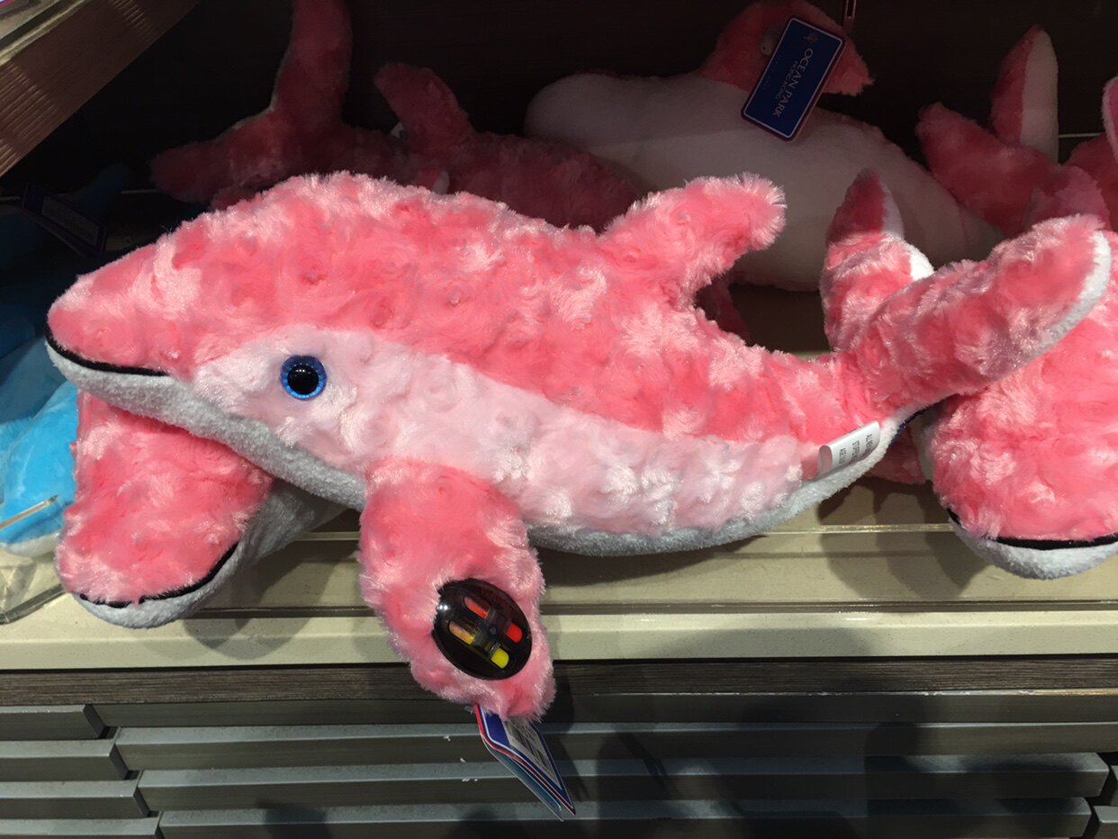 【香港海洋公园】粉色毛绒海豚公仔