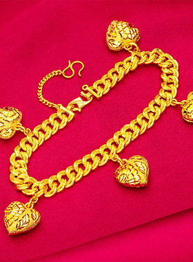 礼物礼品首饰五个爱心手链礼物时尚饰品首饰厂生日礼物礼品首饰生