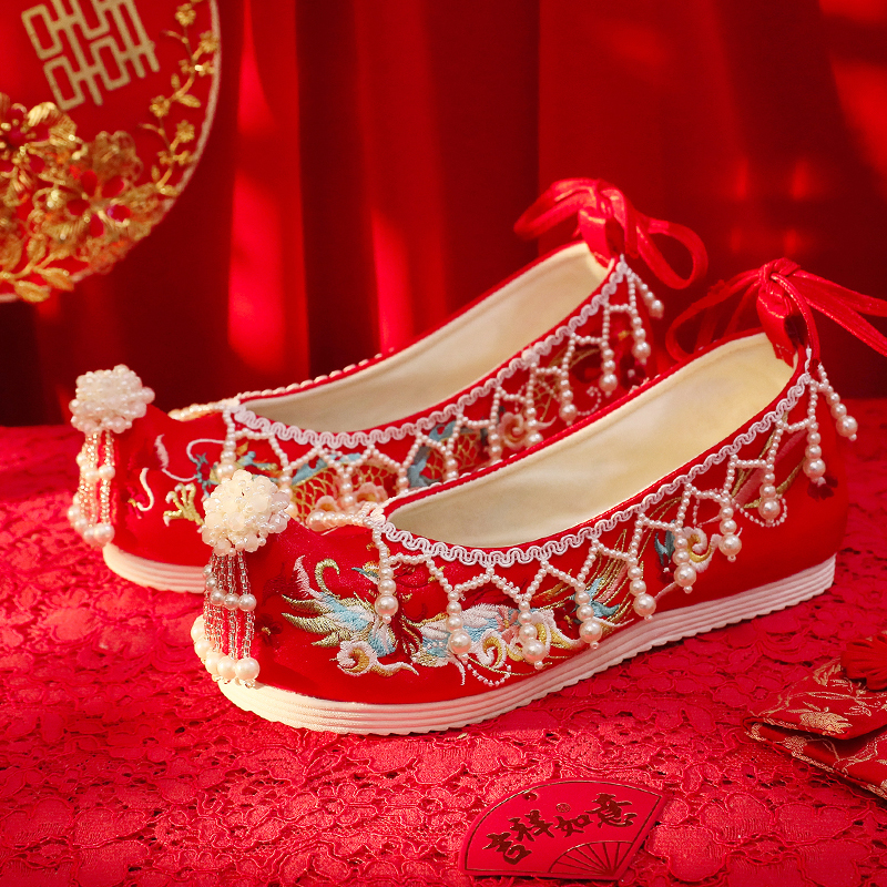 秀禾鞋古装婚鞋中式婚礼鞋