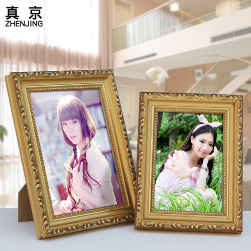 欧式实木婚纱相框摆台567810
