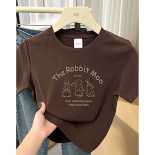 短袖T恤女夏装衣服女款2026年新款夏季流行好看漂亮夏天单穿上衣