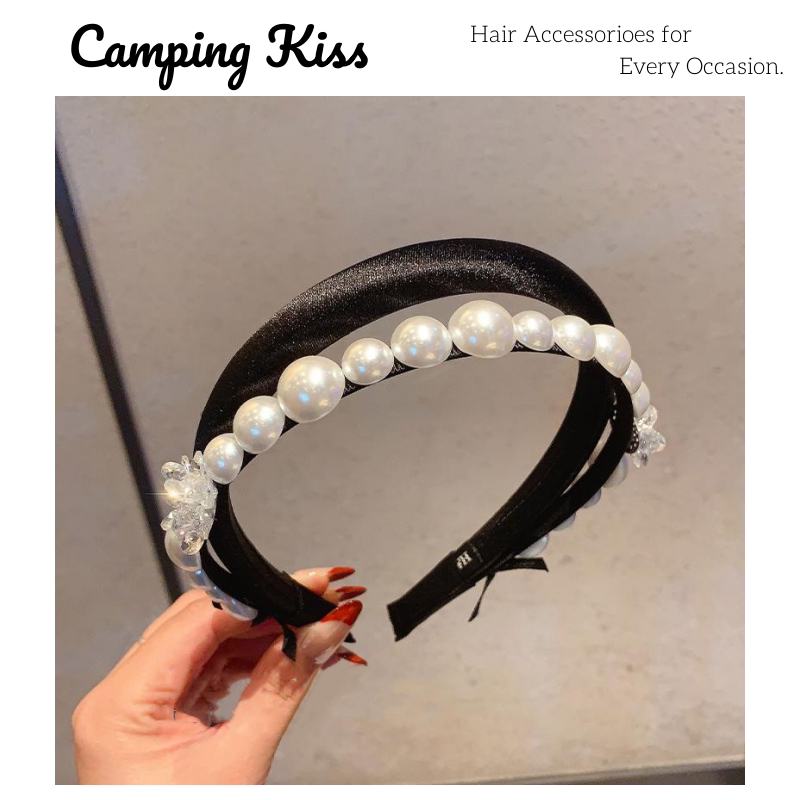 CampingKiss法式复古珍珠发箍
